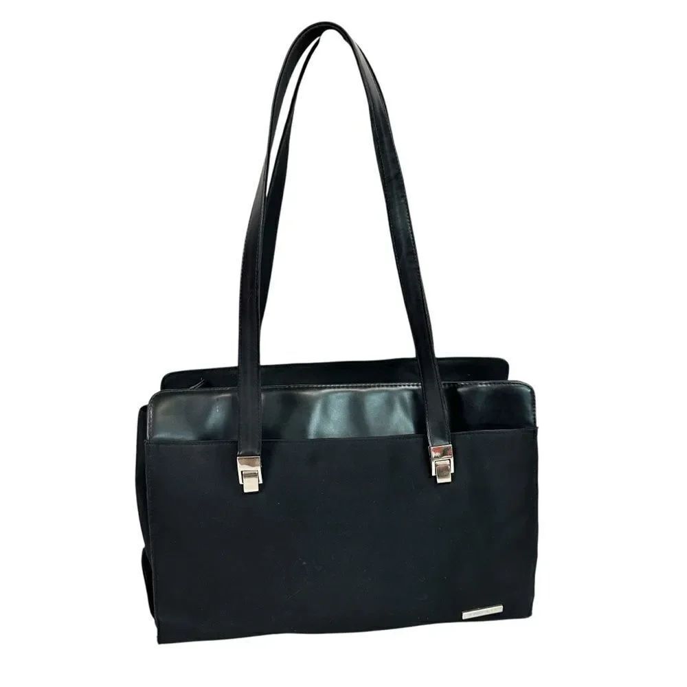 Rosetti Crossbody Computer Messenger Bag Multiple Compartments Black